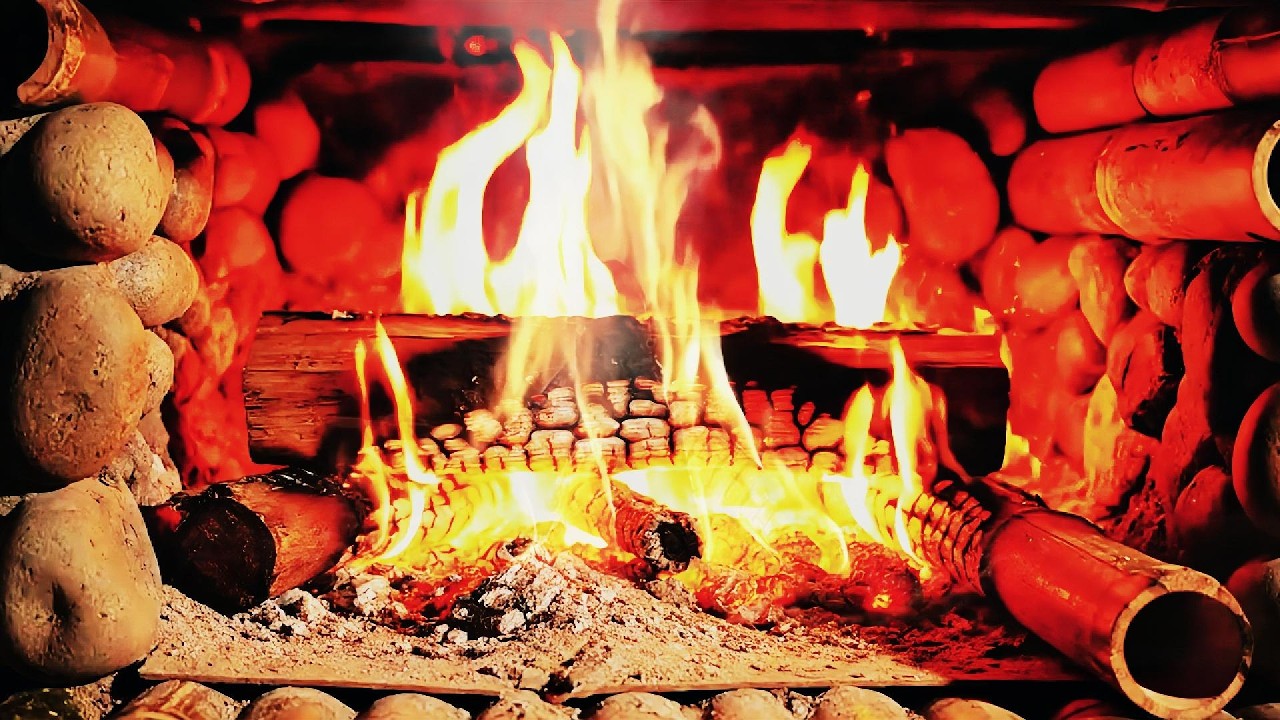 🔥 Fireplace UHD! Relaxing Fireplace Sounds | Real Crackling Fire