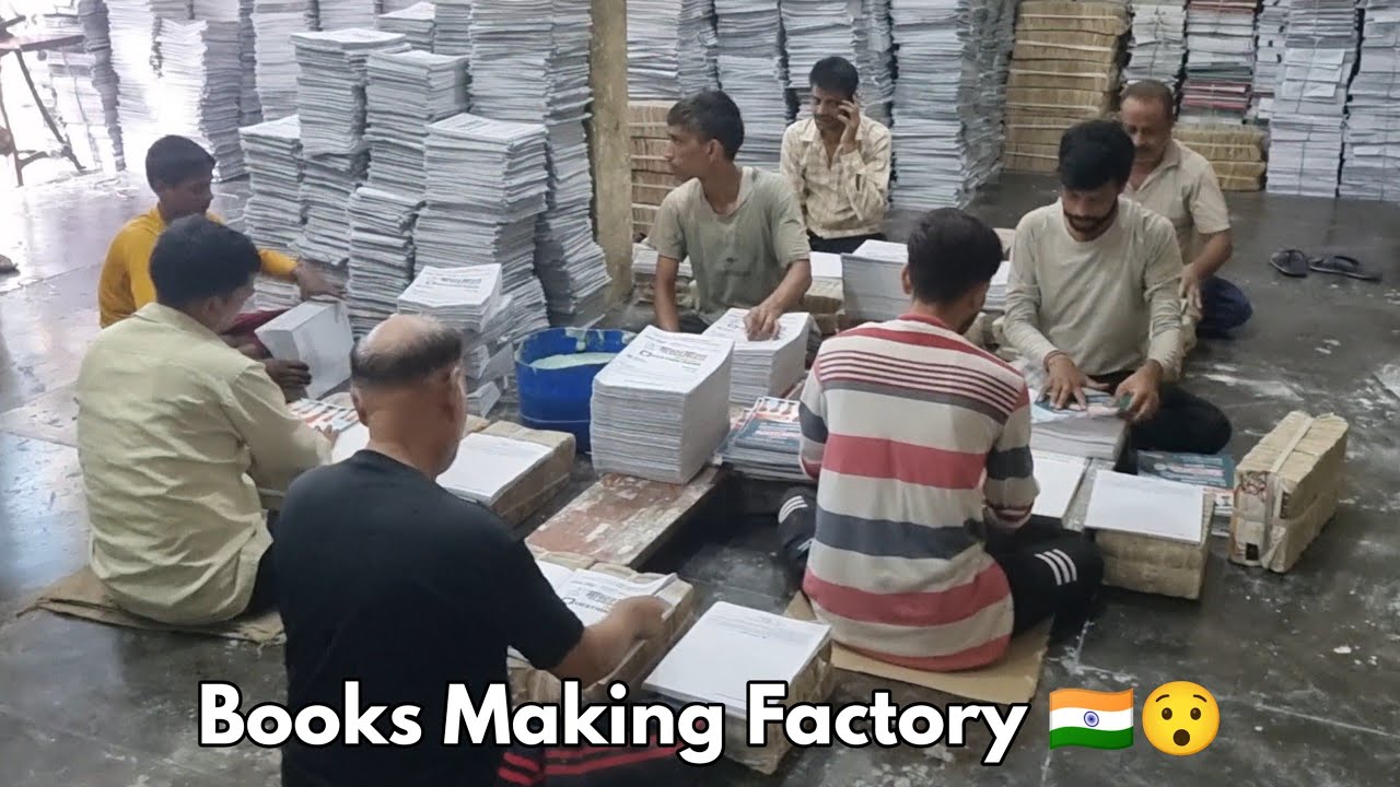 Books Manufacturing Indian Factory || How Books Made