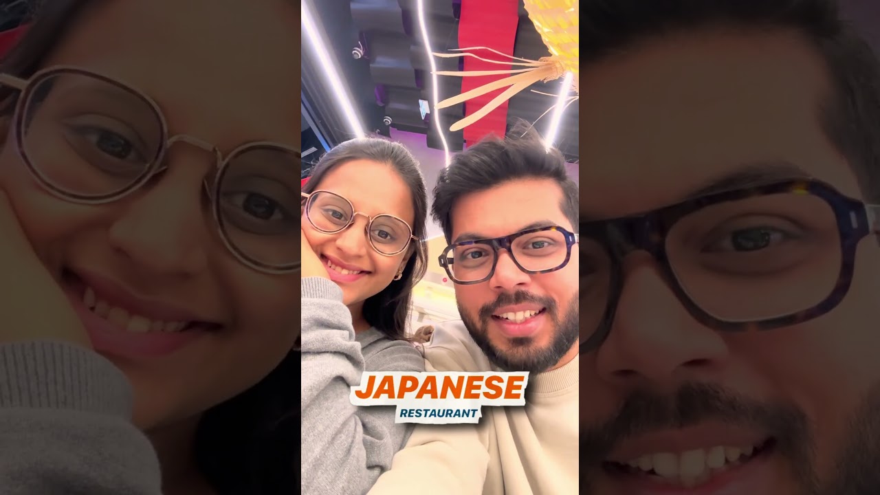 😲Unique Restaurant🍣in Paris | Tamil Couple Reaction | #swajuvlogs #shorts #minivlog #swajufam