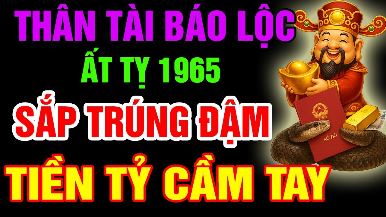 Gia Tiên Báo Lộc, Ất Tỵ 1965 Phước Đang Trổ, SẮP Đổi Đời GIÀU TO Nếu Có 10 Dấu Hiệu Này