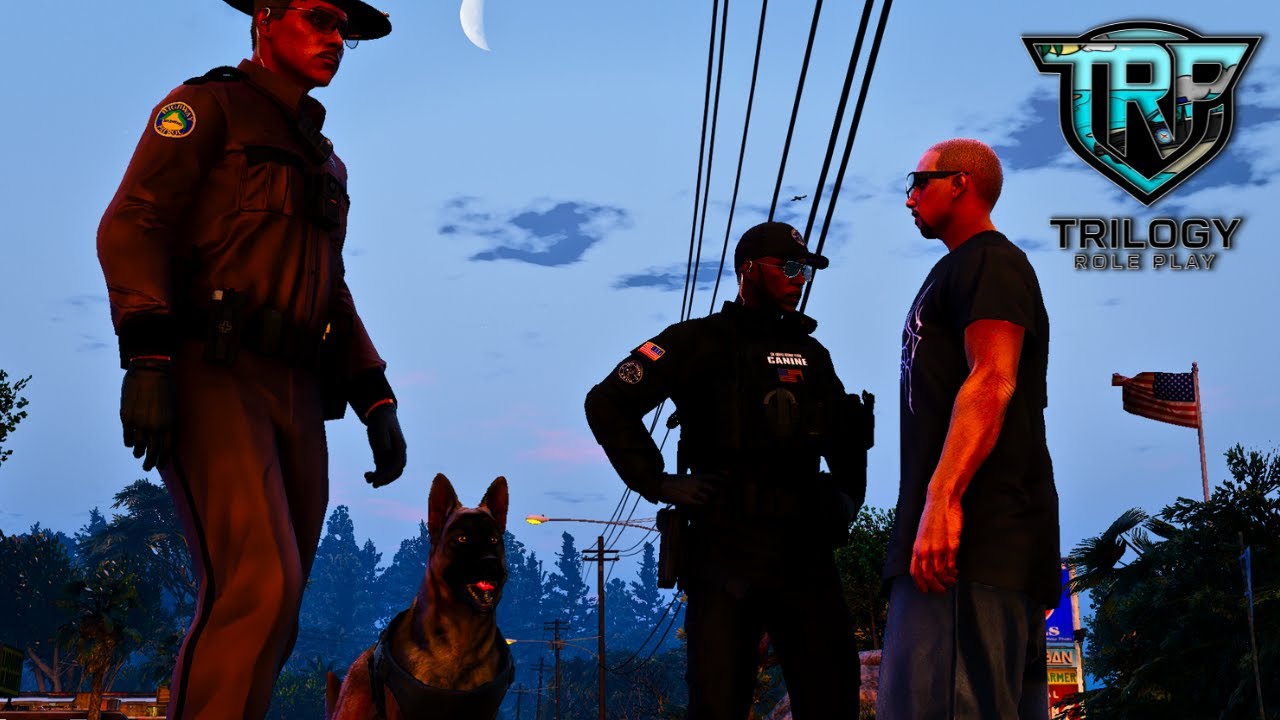 Striker Strikes Twice: K9 Takedown of Two Fleeing Suspects in Trilogy RP!