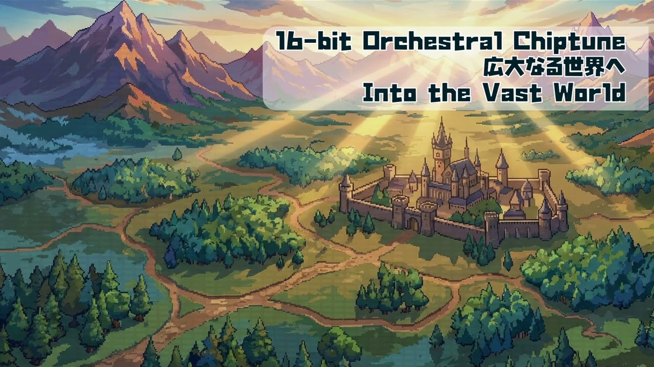 [free bgm][16 bit Orchestral Chiptune] 広大なる世界へ  / Into the Vast World【#sunoai】