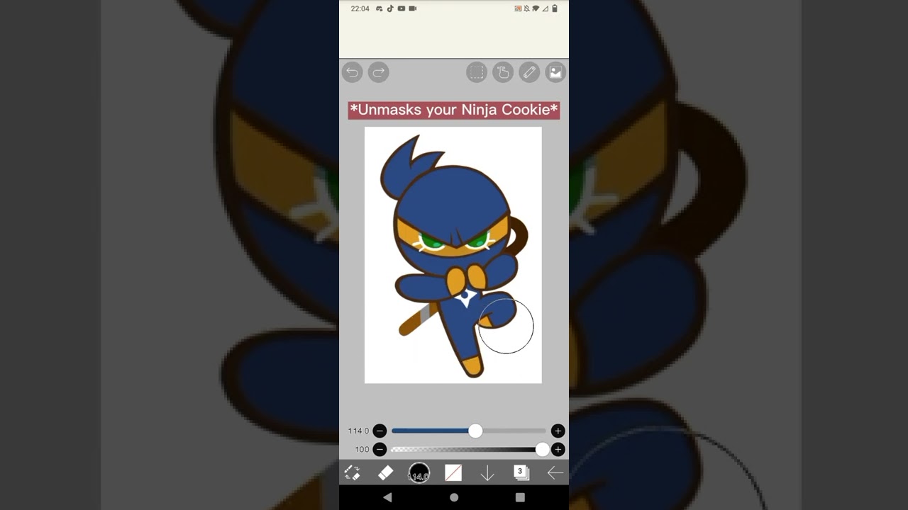 My version of Unmasked Ninja Cookie