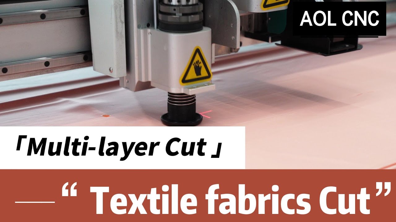 Multi layer cutting of textile fabrics Cutting machine
