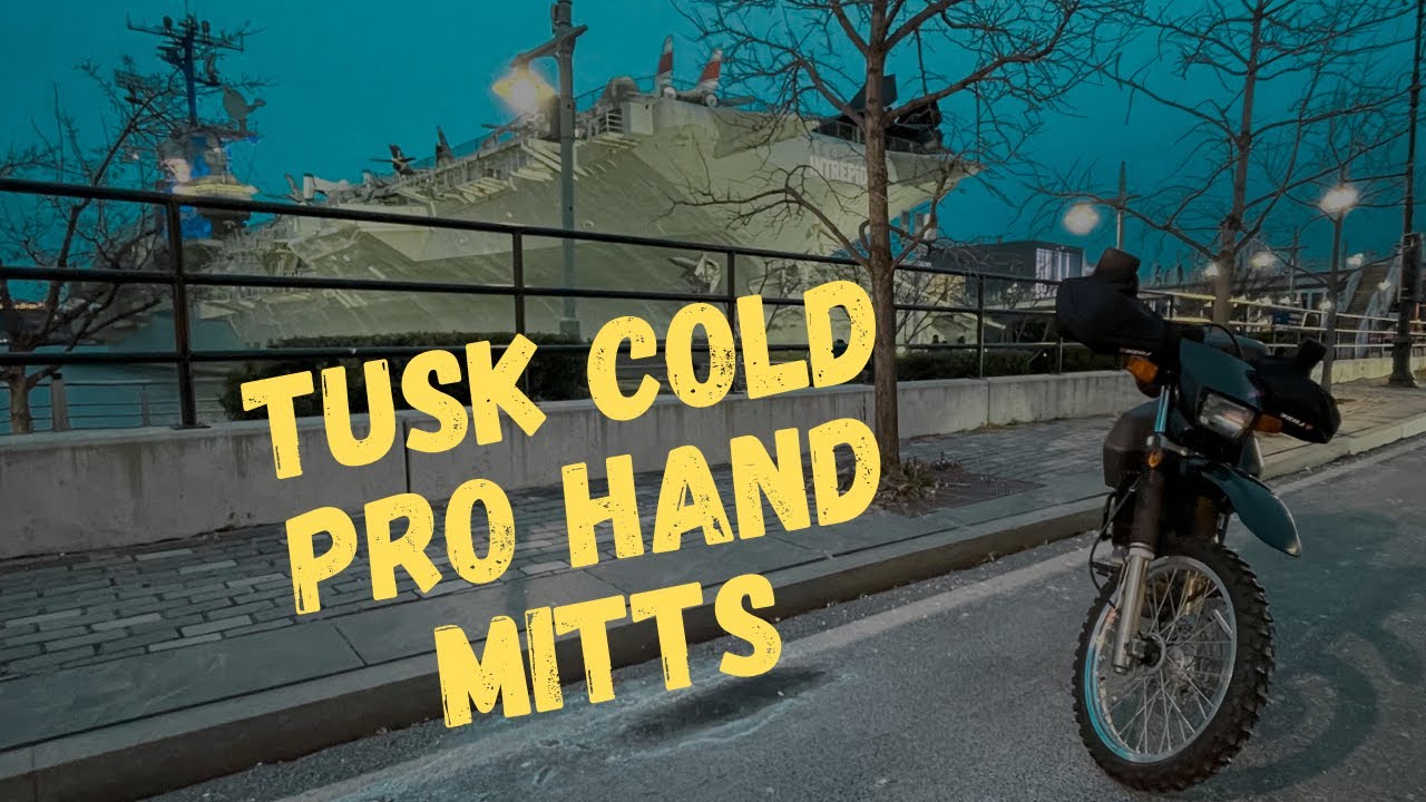 Testing out My New TUSK COLD PRO HAND MITTS on the SUZUKI DR650 - A Hands-On Review  S1E12