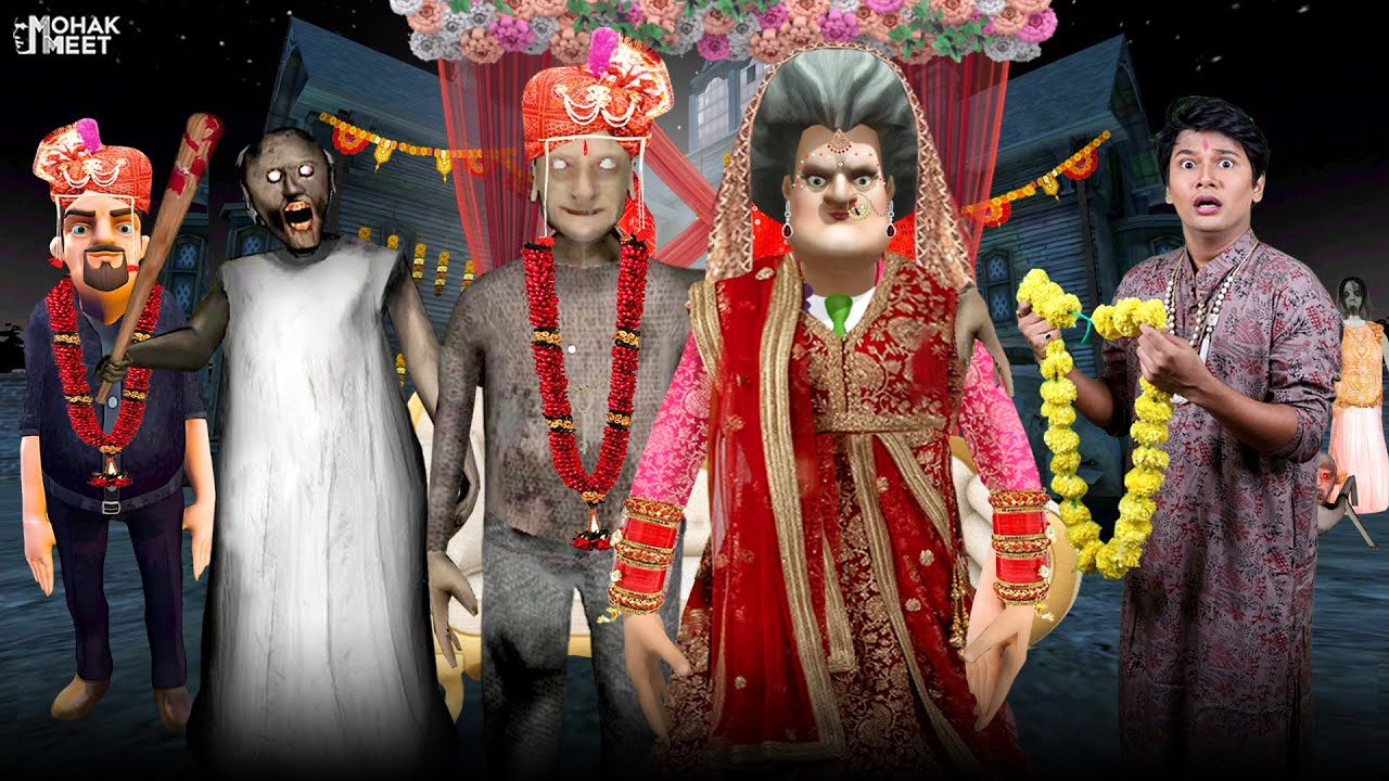 SCARY TEACHER 3D KI SHAADI SHORT FILM : ग्रैनी | HORROR GAME GRANNY : SLENDRINA | MOHAK MEET