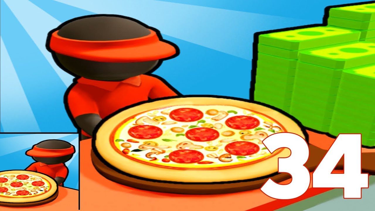 Pizza Ready - Gameplay Walkthrough Part 34 Stickman Pizza Restaurant (iOS, Android)