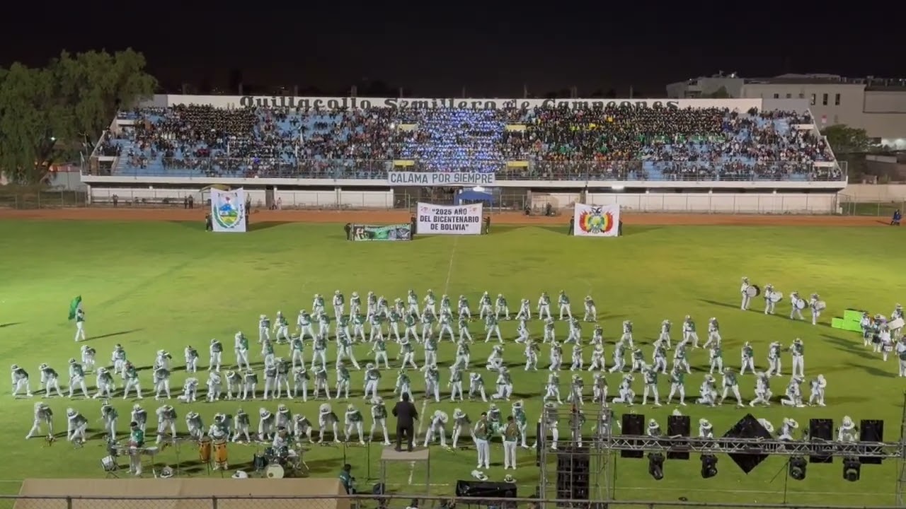 Colegio Nacional Calama Concurso de bandas distrital de Quillacollo 2025