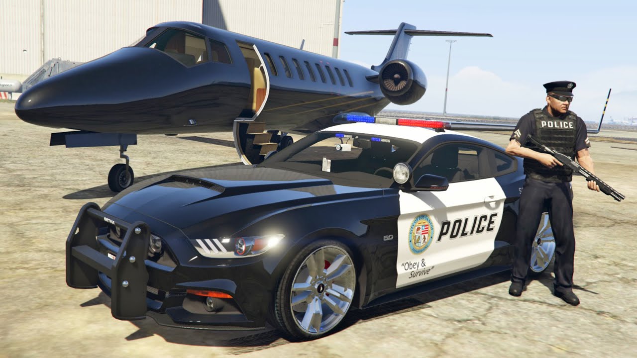 GTA 5 Mods - PLAY AS A COP MOD!! GTA 5 Police Mustang GT Patrol Mod Gameplay! (GTA 5 Mods Gameplay)