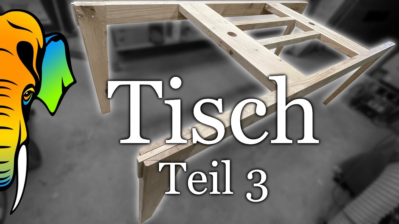 Untergestell aus massiver Eiche | mein Finger - ein Update (Esstisch Teil 3)
