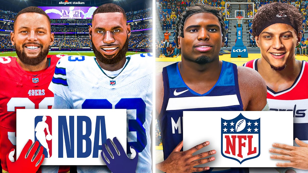 I Swapped NBA & NFL Players!