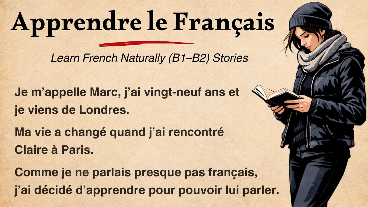 Begin to UNDERSTAND FRENCH through a Simple Story (B1-B2 level).