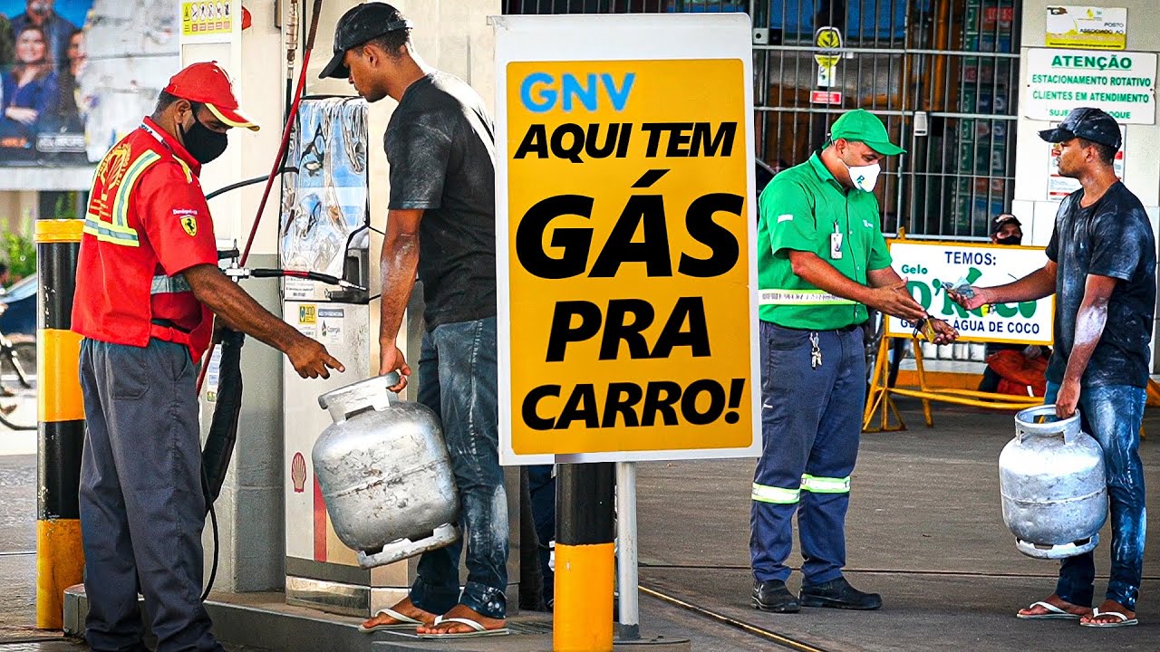ABASTECENDO GÁS DE COZINHA NO POSTO DE GASOLINA/GNV