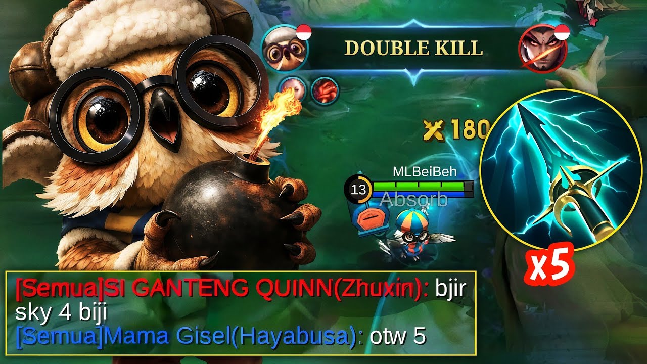 5 SKYPIERCER DI KERAHKAN❗INI DIA DIGGIE BUILD LEDAK4N TIM ANOMALI| MLBB