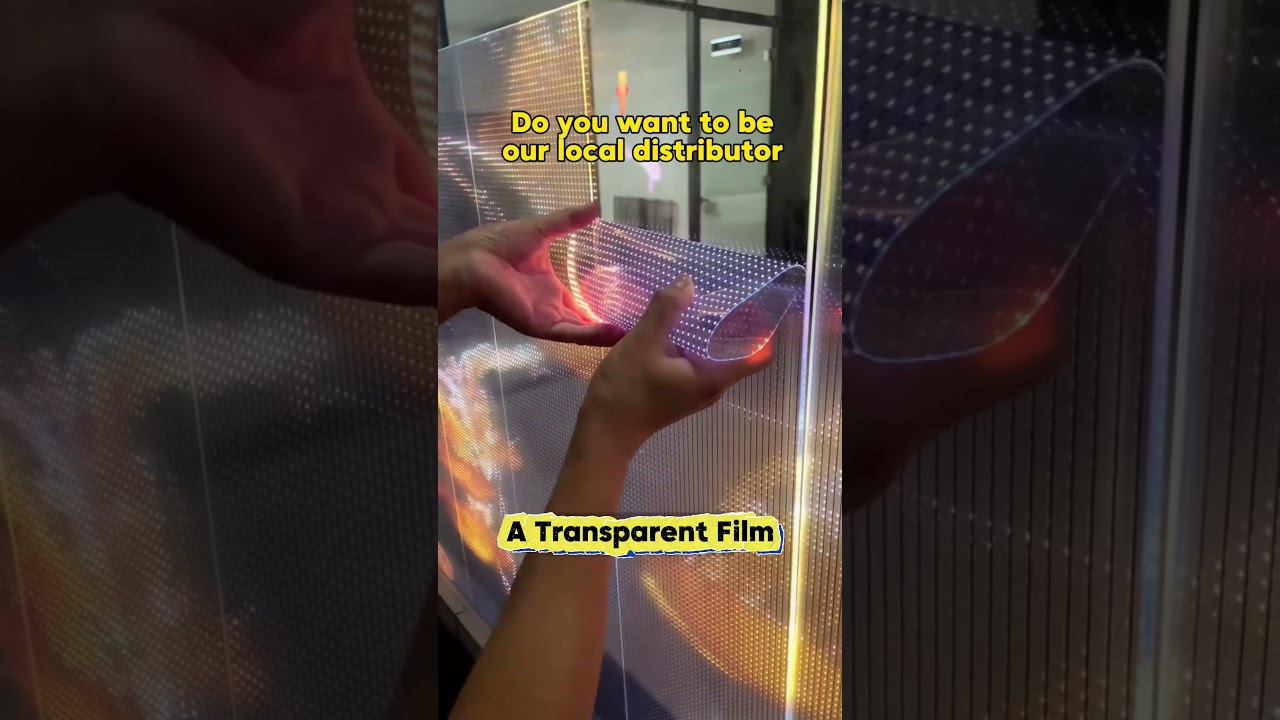 A Transparent Smart Film from aSmartfilm  #asmartfilm#smartfilm #transparentled #transparentfilm