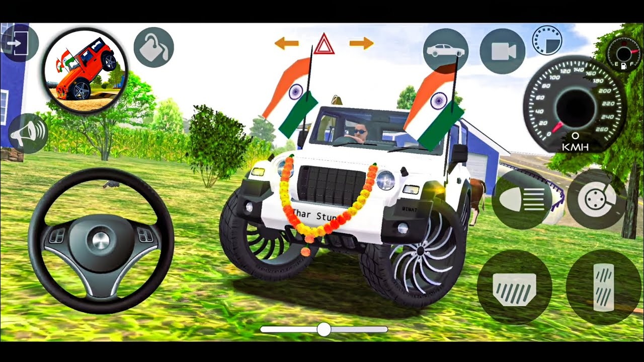 Modified Mahindra Thar😈Games:Indian White Thar (Gadi Wala Games) Car Game Android Game - #2026