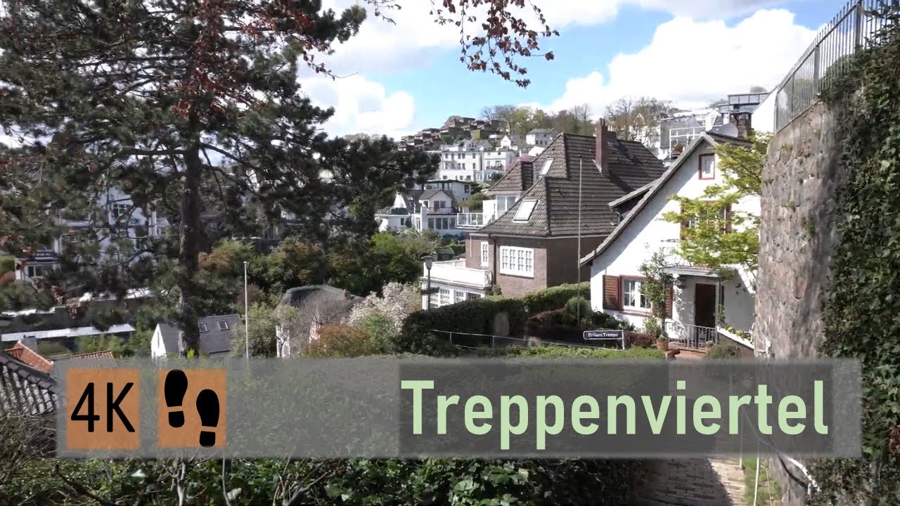 Walk in Hamburg-Blankenese 🇩🇪 | 4K | Treppenviertel is Awesome!