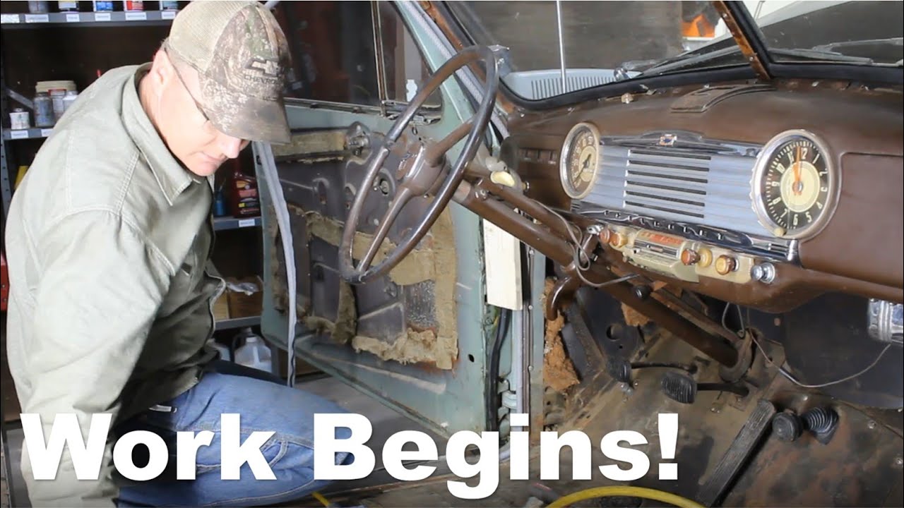 1948 Chevrolet Interior Restoration - Part 2 Sound & Heat Shield, Wind lace, Kick Panels