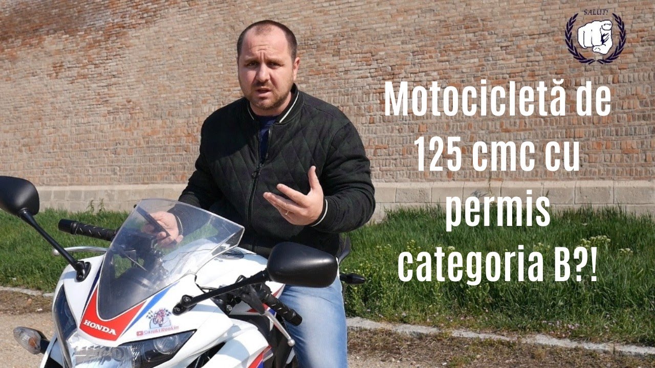 Ai voie sa conduci o MOTOCICLETA de 125 cmc cu permis categoria B? +accident la filmări