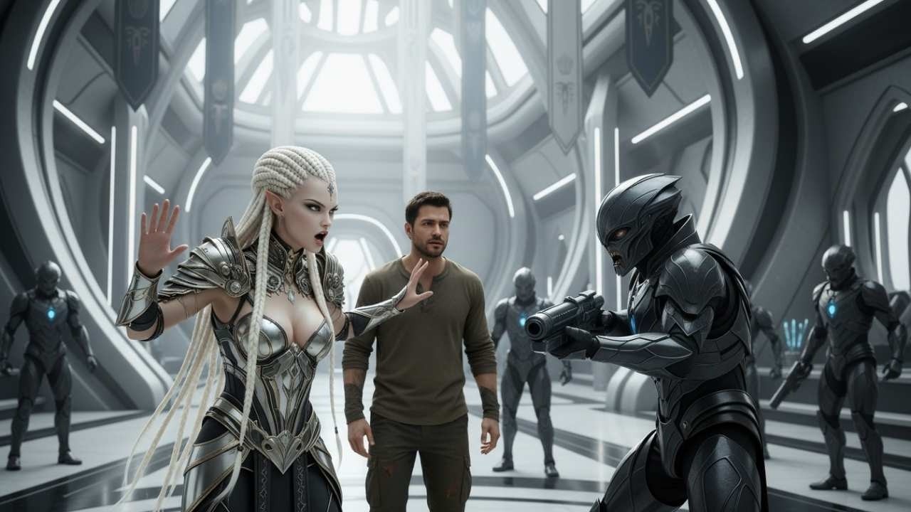 An Alien Guard Attacked Me – The Princess Screamed 'Don't Touch Him, He's My Fiancé' | scifi stories