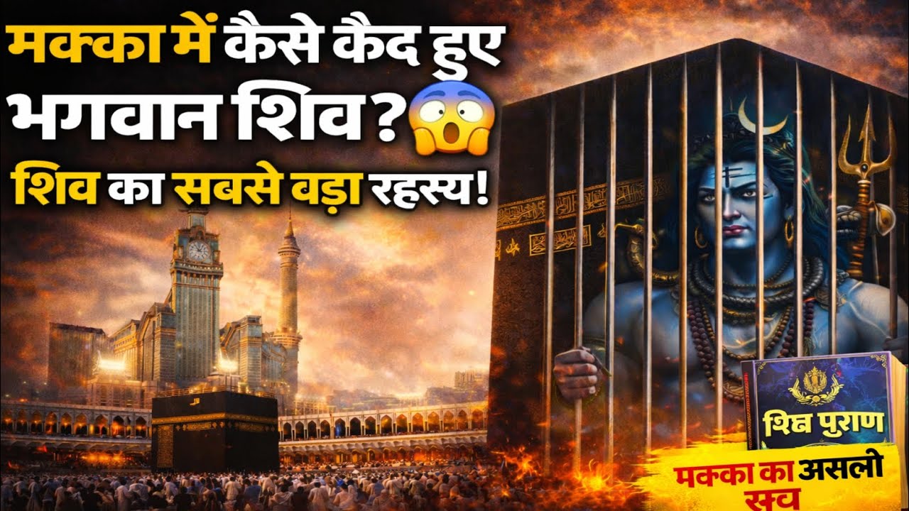मक्का में कैसे कैद हुए भगवान शिव? 😱 | शिव का सबसे बड़ा रहस्य!#mahadev#makkah