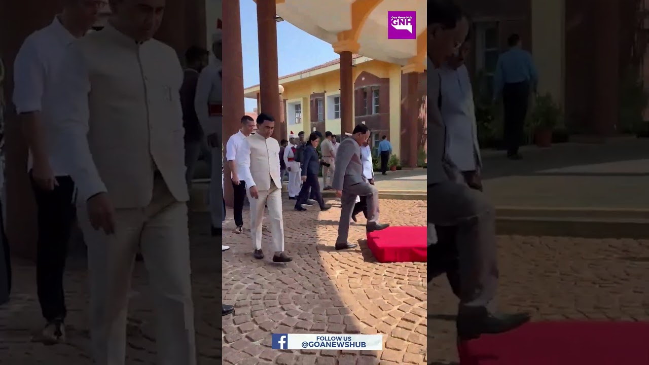 Governor of Goa arrives to address the Eighth Legislative Assembly Session 2025.