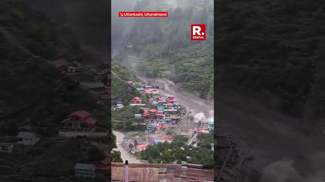 Exact Moment of Uttarkashi Cloudburst