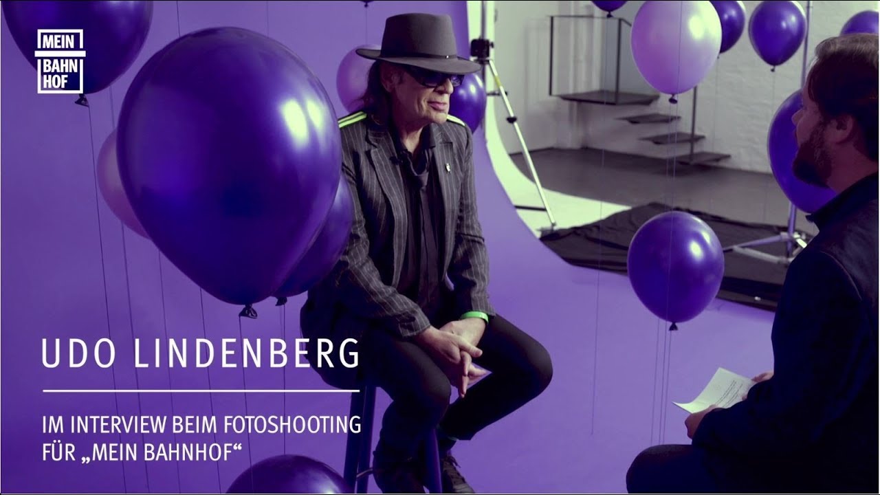 Udo Lindenberg im Interview mit „Mein Bahnhof“ Making of Fotoshooting
