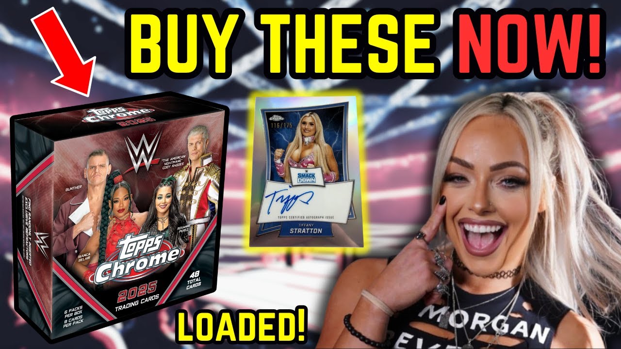 Розничная торговля сделана ПРАВИЛЬНО! Обзор Topps Chrome WWE Mega Box 2025!