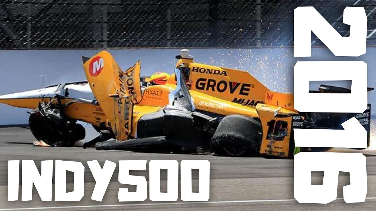 Indy500 2016 crash compilation
