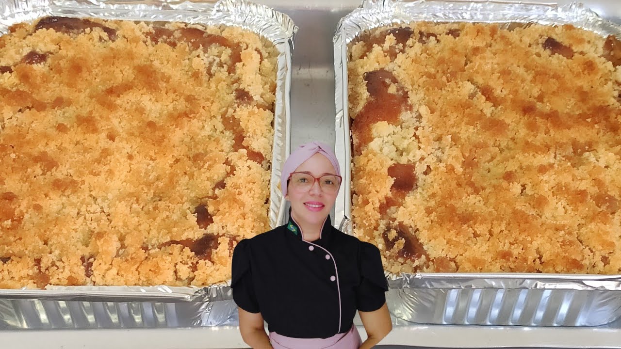 CUCA DE BANANA COM DOCE DE LEITE E FAROFA CROCANTE para vender!