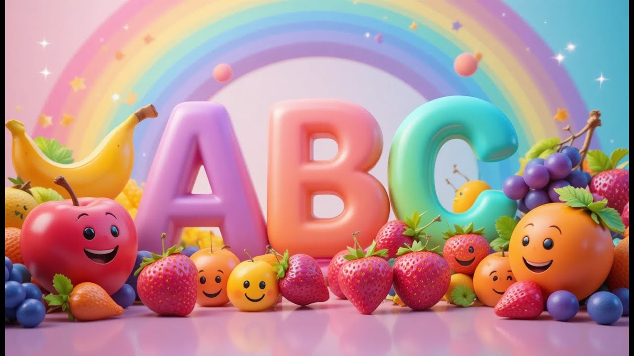 ABC Fruits A–Z 🍎🍌 Learn the Alphabet with Fruits | Lalapop Educational Song for Kids