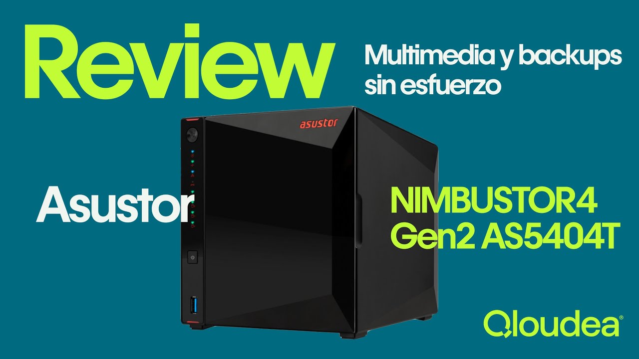 NAS silencioso y potente para oficina y estudio | Probamos el AS5404T NIMBUSTOR 4 GEN 2
