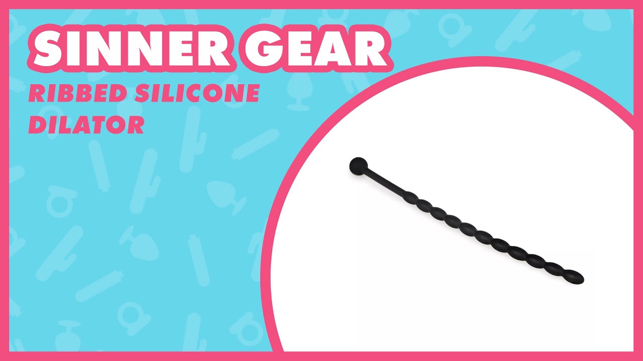 Sinner Gear Ribbed Silicone Dilator Review 🖤 Flexible & Beginner Friendly 💗 EasyToys