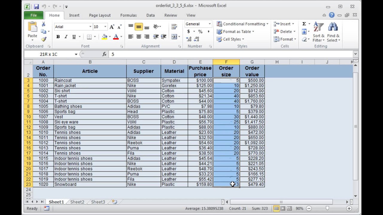 Excel custom numbers format: Custom number formats