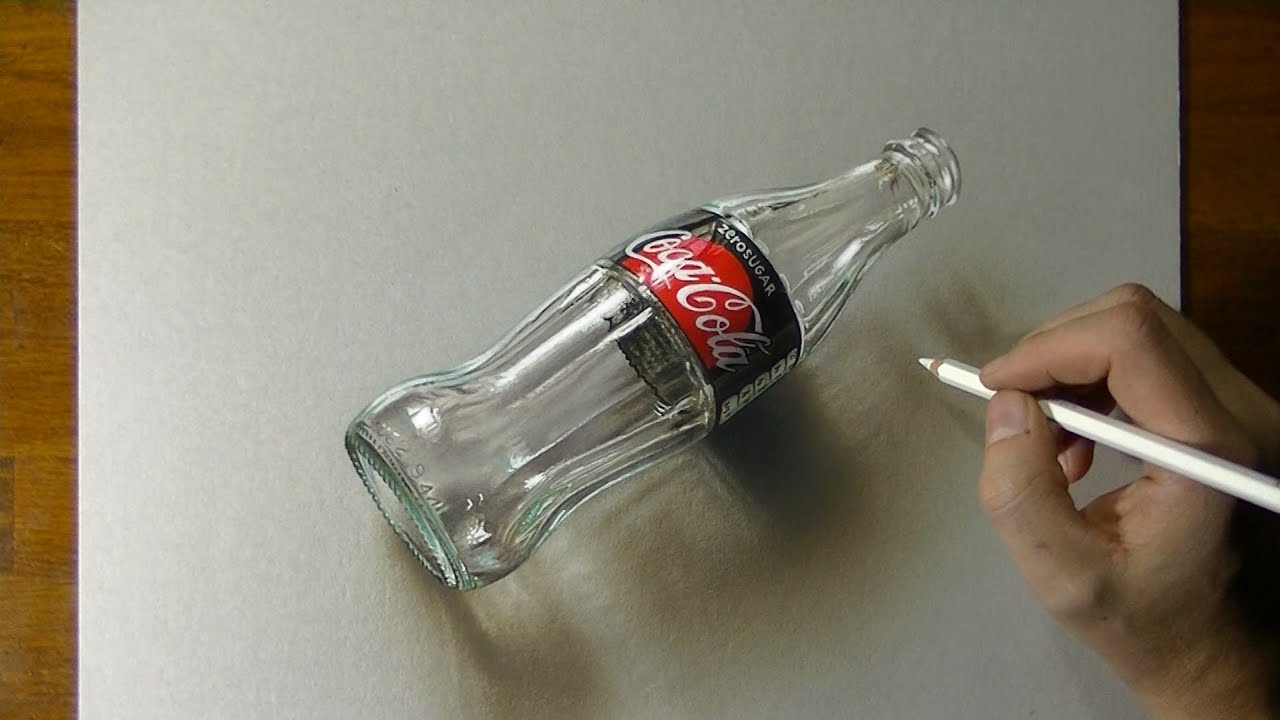 Drawing Coca Cola Zero - 3D Art