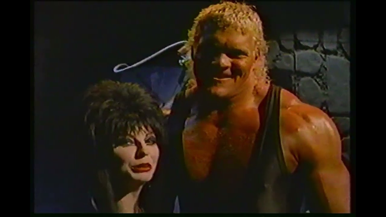 Elvira and Sid Vicious Halloween Havoc Commercial 1990 #2 NWA WCW