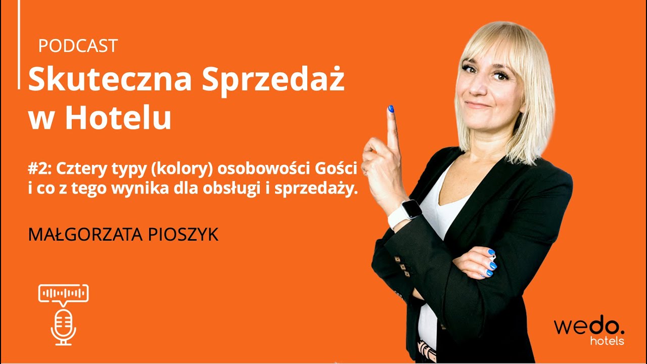 #2 Cztery typy (kolory) osobowości Gości w hotelu  i co z tego wynika dla obsługi i sprzedaży.