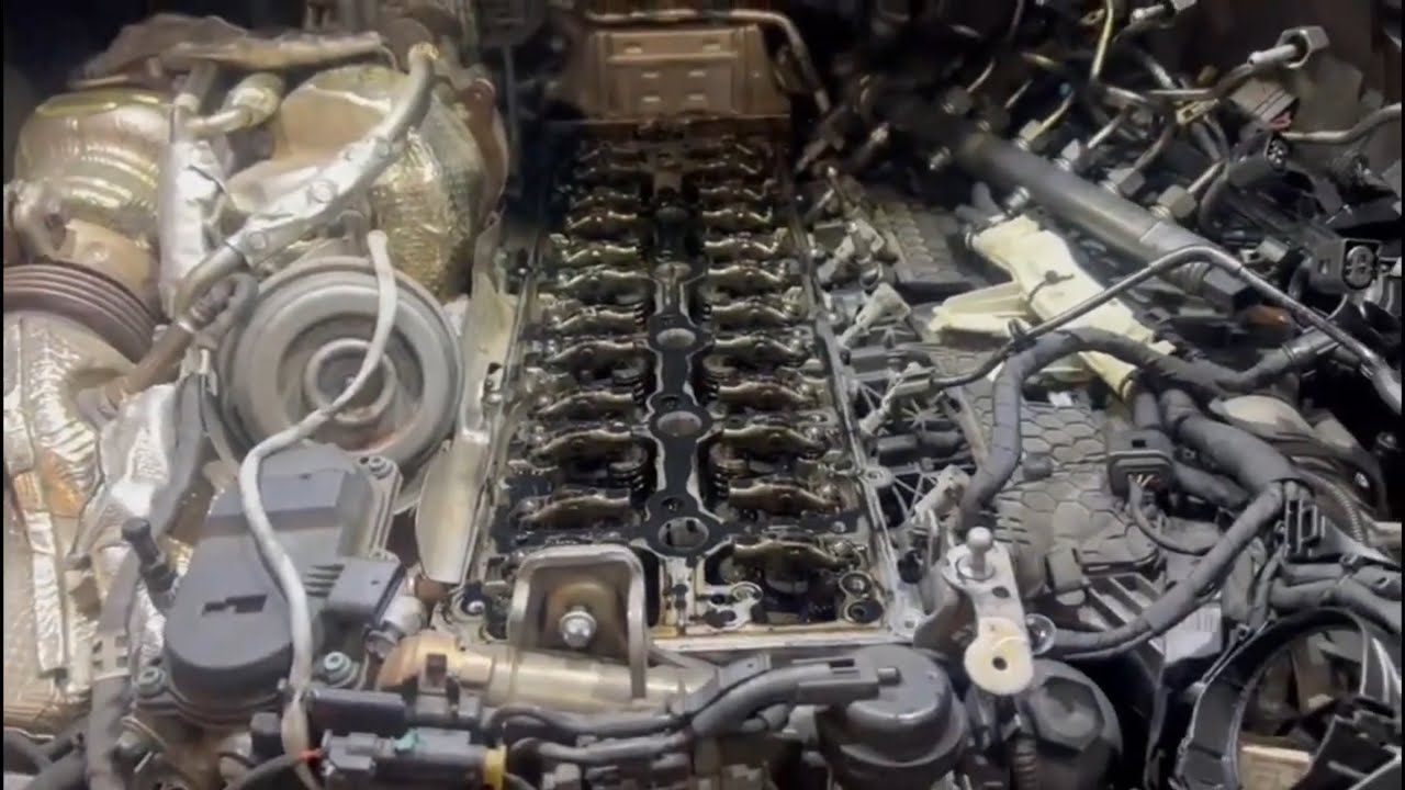 Mercedes GLE400d OM656 Стук, шум, замена коромысел и распредвала