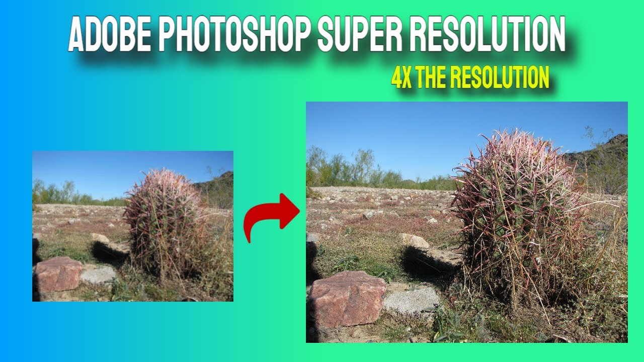 How to increase the resolution of your pictures 4x with Adobe Super Resolution in Photoshop