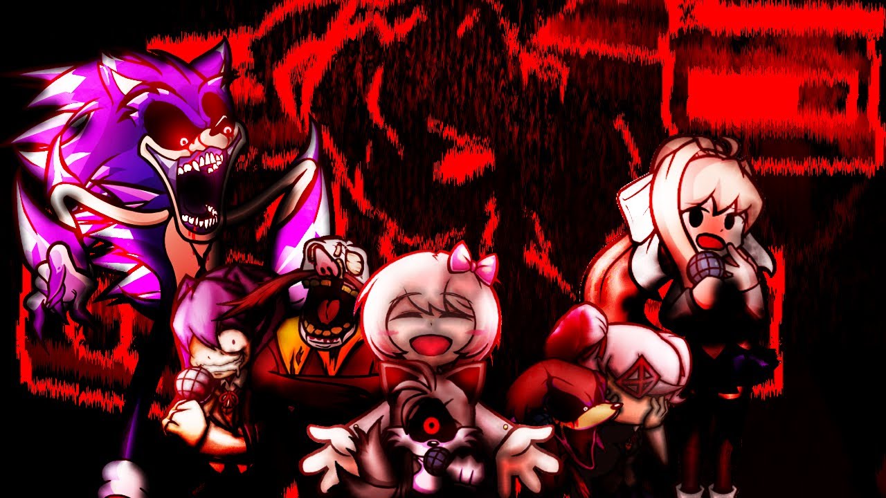 FNF Mashup: Monikas team VS Xenophanes team [Triple Trouble X Markov X Stagnant X Epiphany X Home]