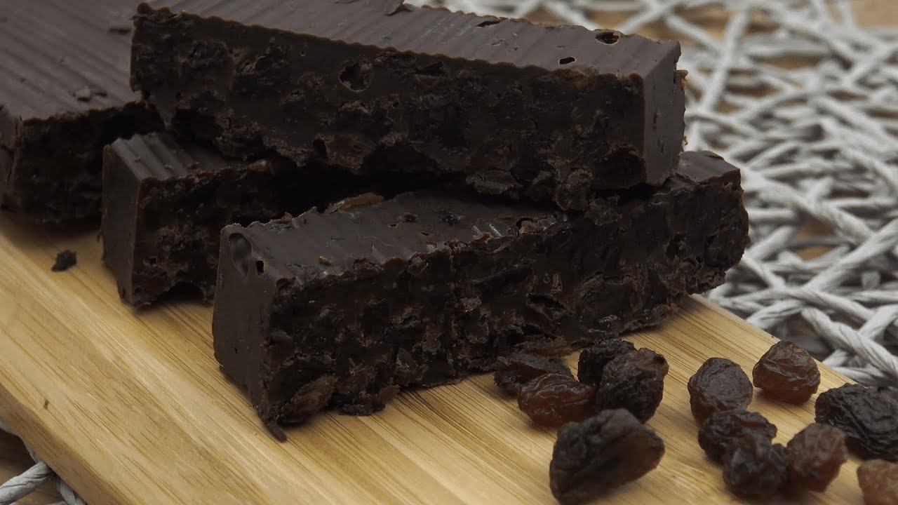 Cómo hacer TURRÓN DE CHOCOLATE con PASAS AL RON