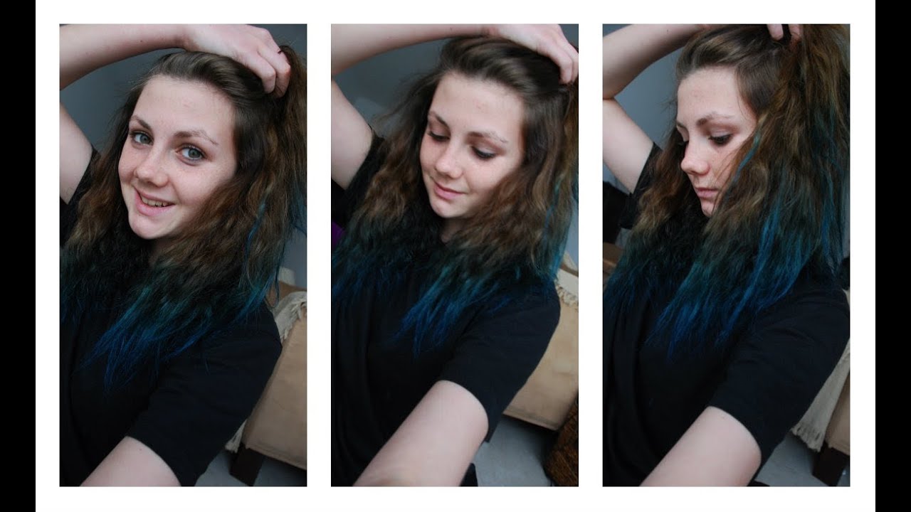 BLUE AND BROWN OMBRE
