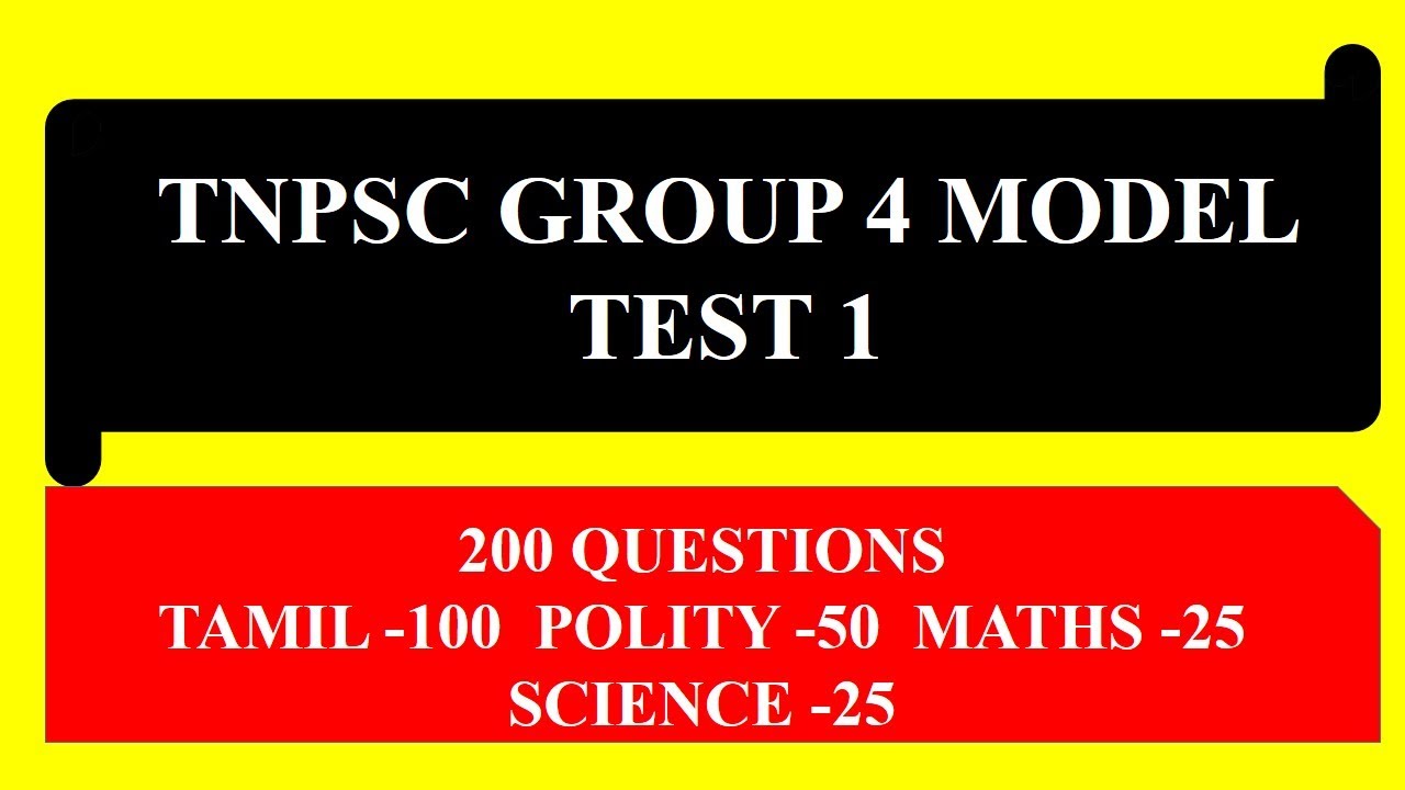TNPSC GROUP 4 MODEL EXAM 1 (200 QUESTIONS)-KRISHOBA