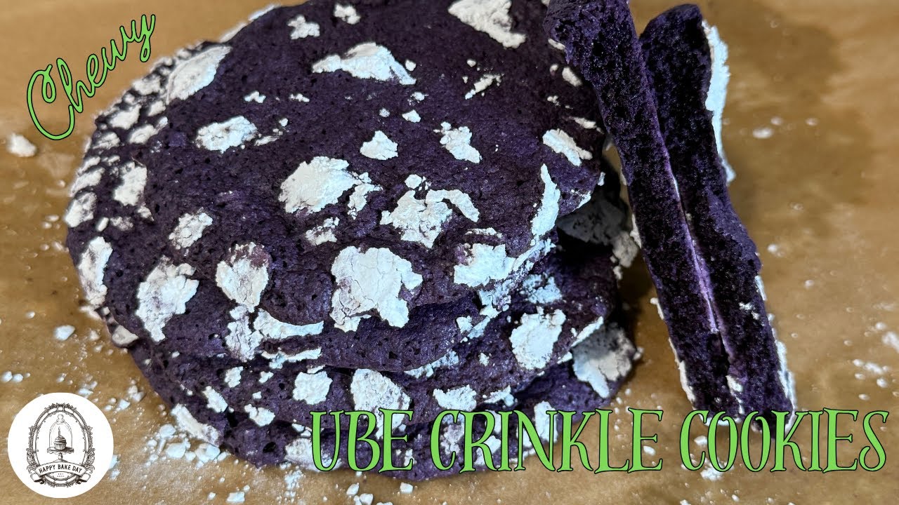 How to Make The Best Ube Crinkle Cookies Recipe: Soft, Fudgy, and Gorgeous! - Happy Bake Day