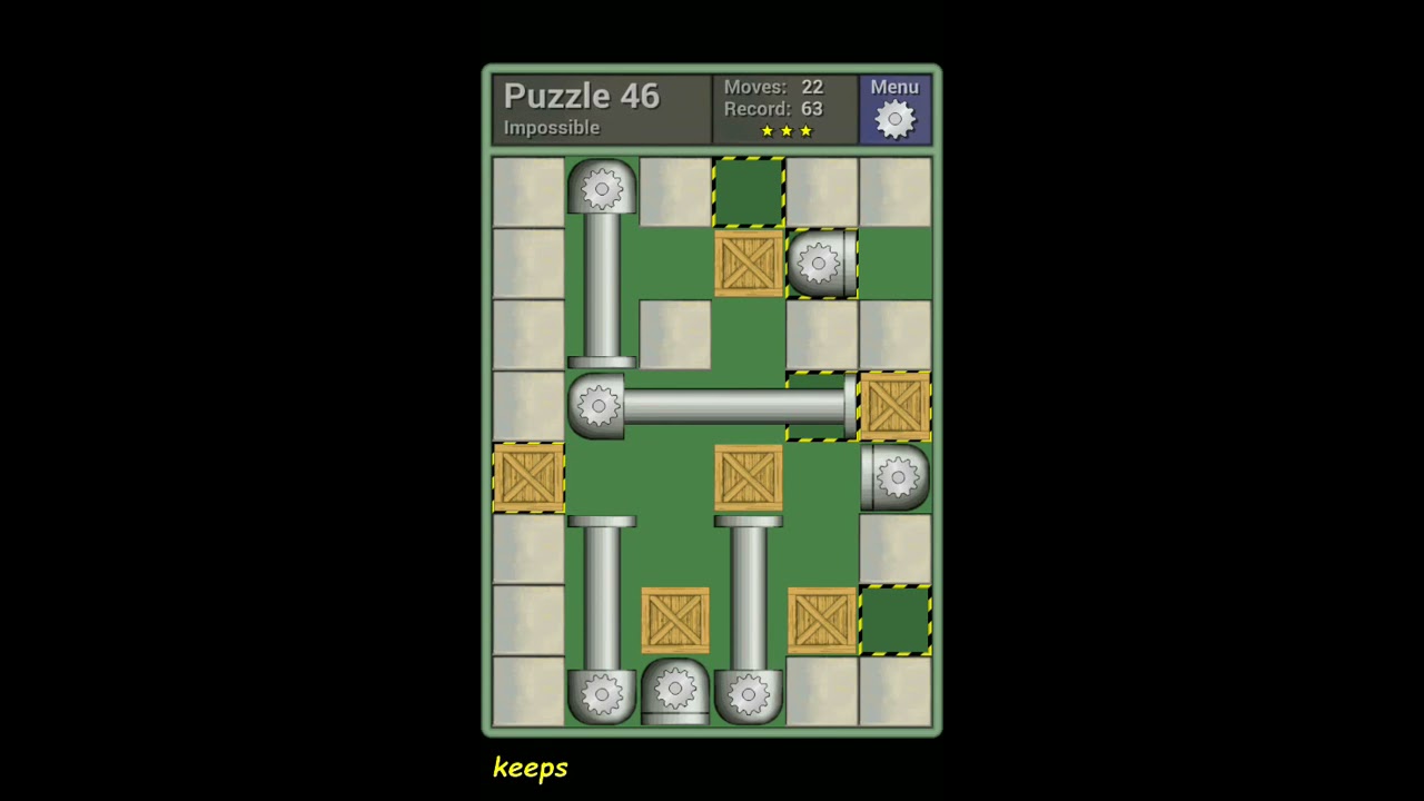 Pushing Machine (Impossible) Level Puzzle 46 - Perfect Solution