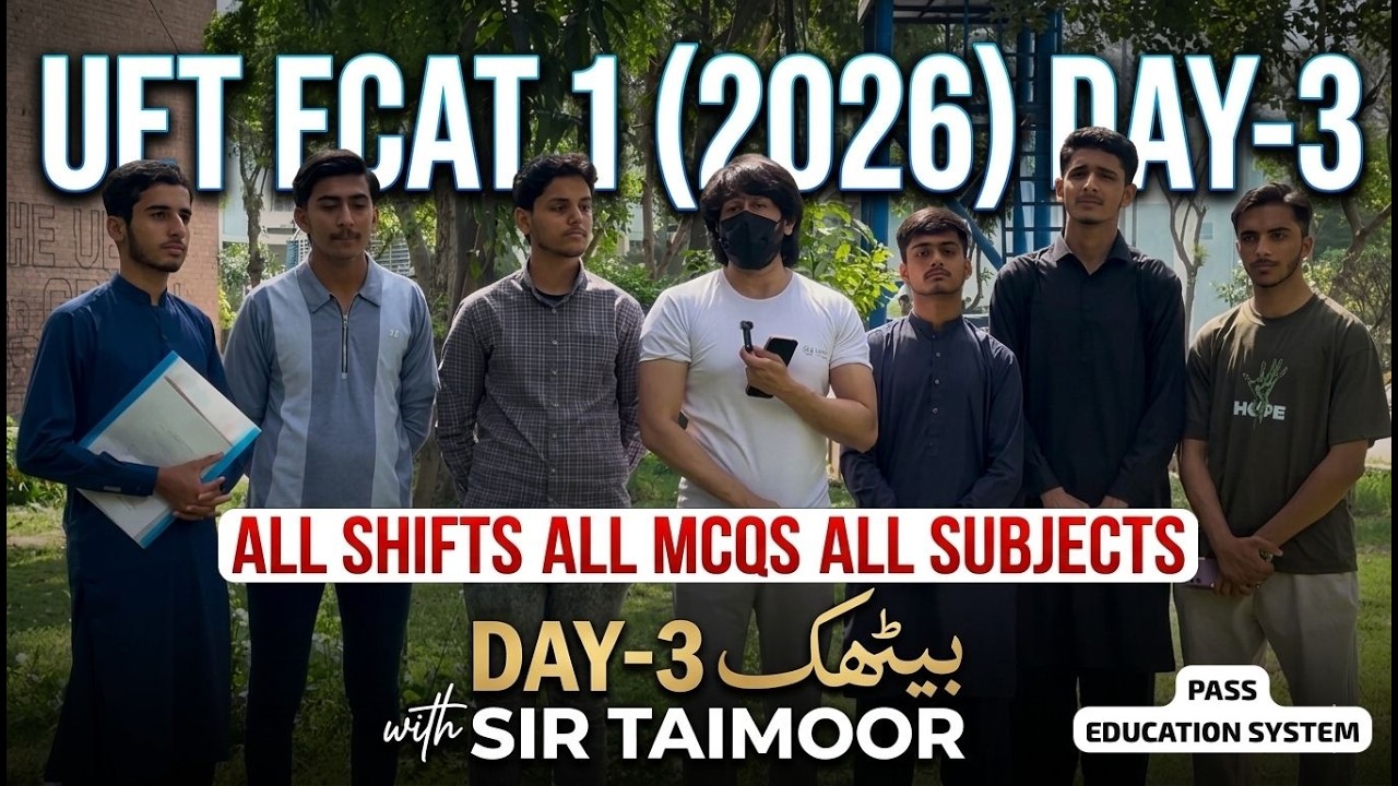 ECAT UET 1st April 2026 Papers Solution I ECAT UET 2026 Day 03 Papers I UET ECAT 2026 Test MCQs