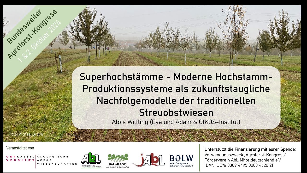 11 - Superhochstämme - Moderne Hochstamm-Produktionssysteme, bundesweiter Agroforstkongress 2024