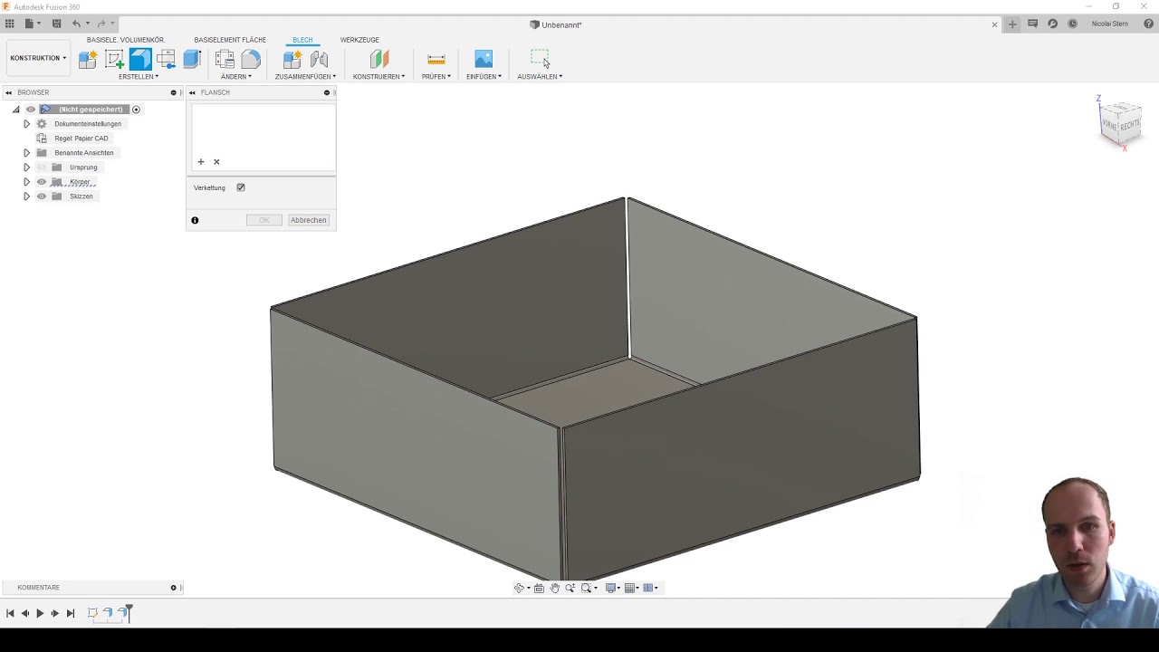 06/13 - Blech und Abwicklungen - Einstieg in Computer Aided Design mit Autodesk® Fusion 360™
