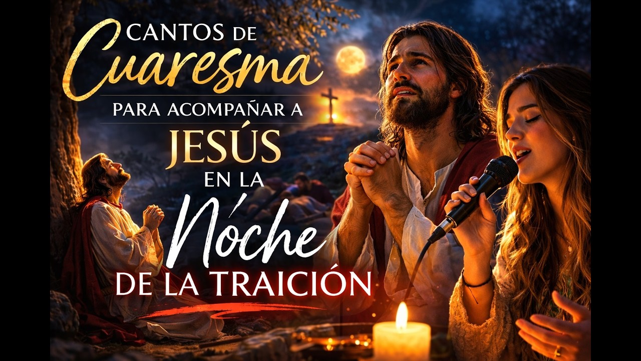 🎶🙏 Cantos de Cuaresma para acompañar a Jesús en la noche de la traición 🌙✝️ Oremos y meditemos.